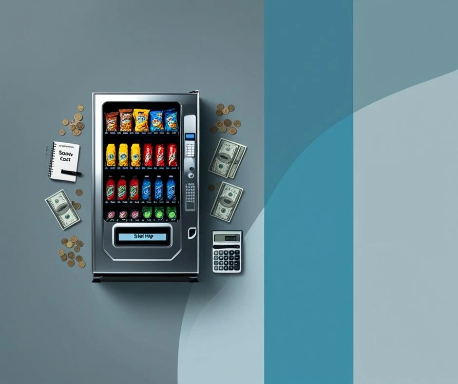 Beginner guide showing how to launch a vending machine business in 2026 with budget and planning tips