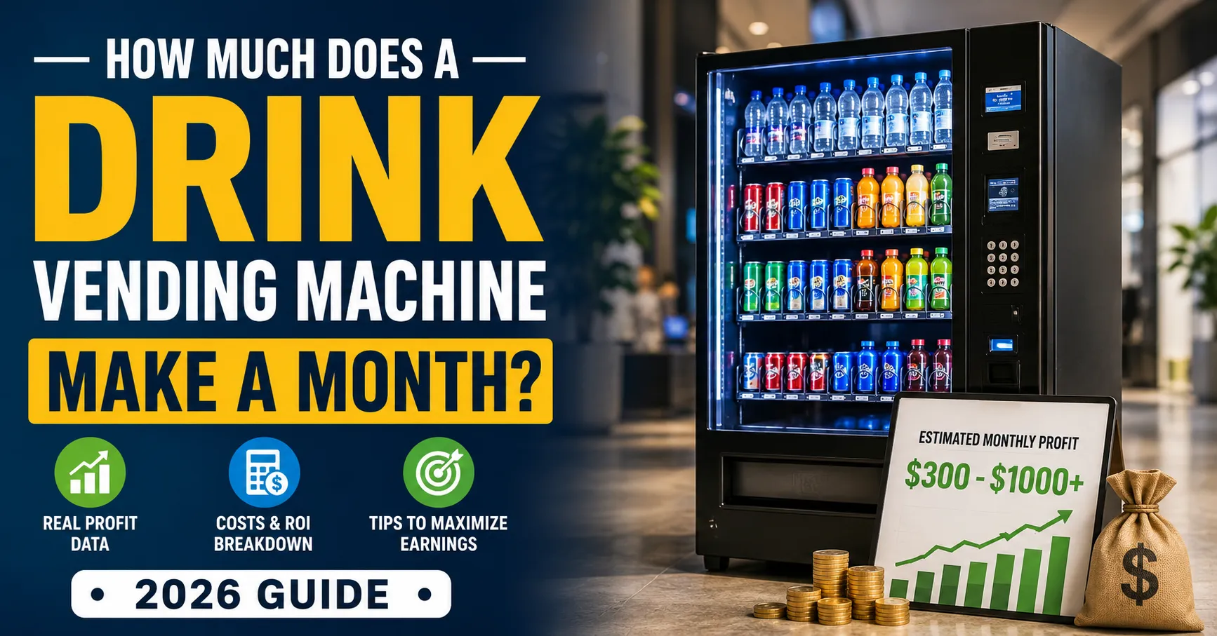 How Much Does a Drink Vending Machine Make a Month