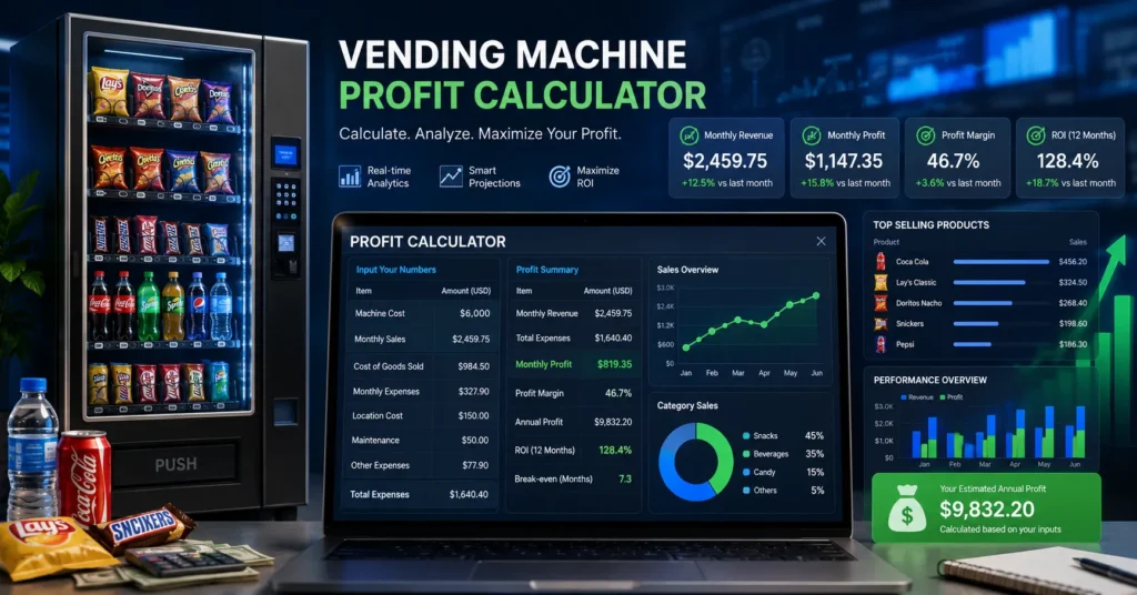 Vending Machine Profit Calculator How Much Can You Really Earn in California