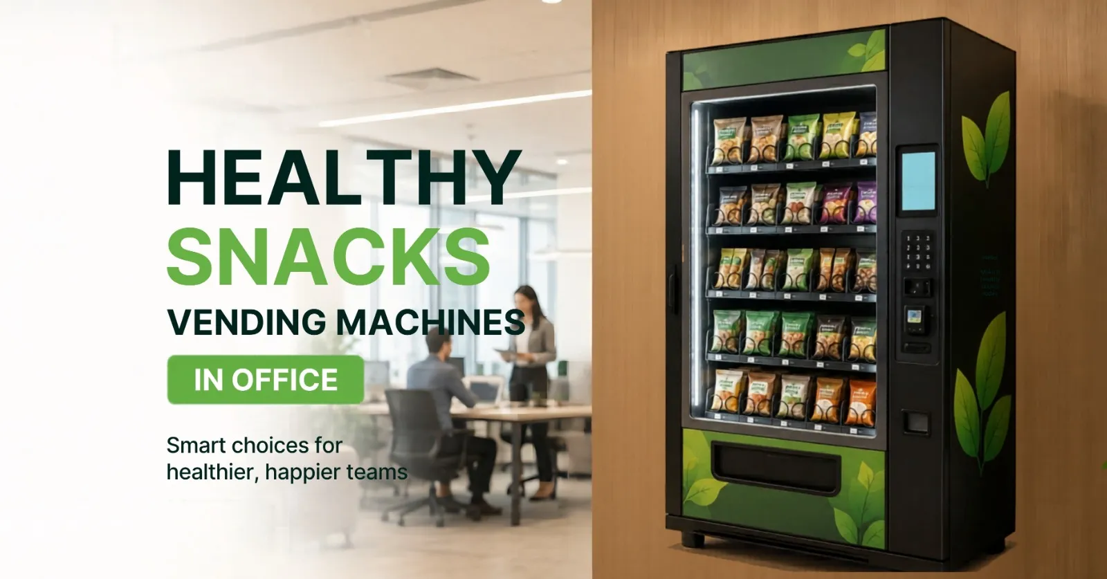 healthy snacks vending machines in office